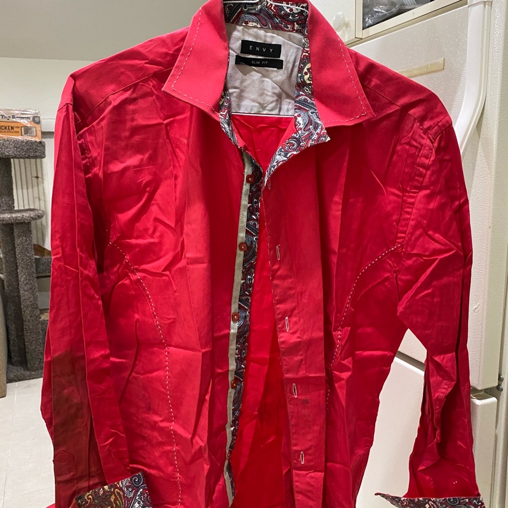 Envy button down stained